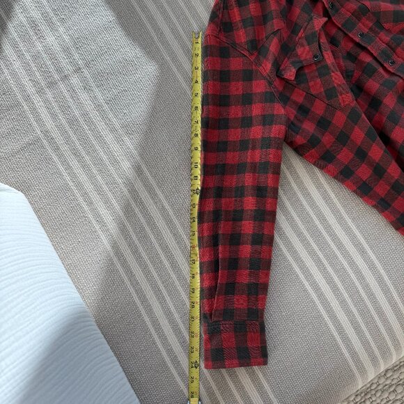 RRL Plaid Cotton Western Shirt - Picture 15 of 16